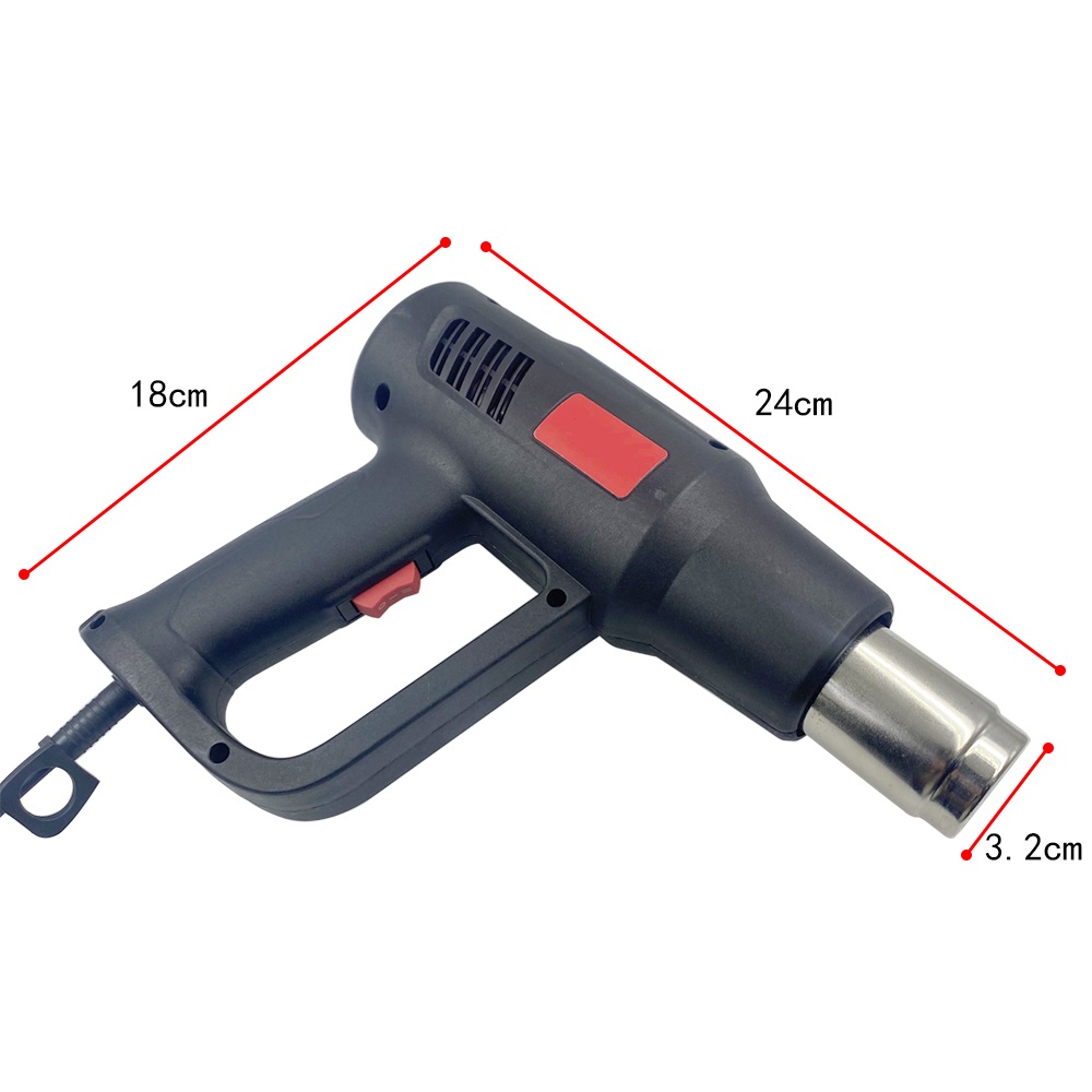 Zhejiang Tianyu industry Co. Ltd Supplier Factory Manufacturer Manufacture and Production Stepless Adjustable Temperature 50℃-500℃ Heat Gun TQR-85B2 Hot Air Gun Dual Airflow Speed Setting 250L/min & 500L/min Tool