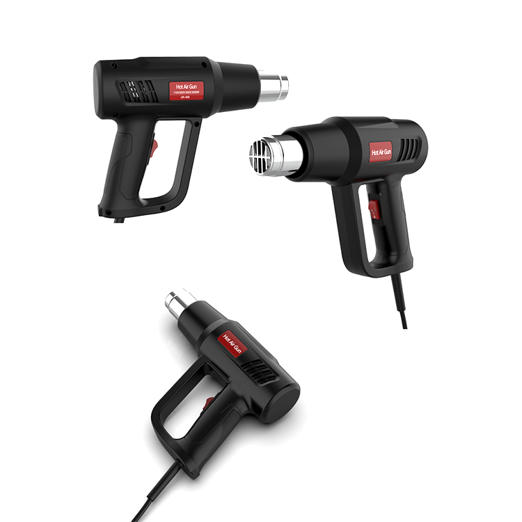 Zhejiang Tianyu industry Co. Ltd Supplier Factory Manufacturer Production and Sale Hot Air Gun With Dual Temperature 300℃ & 500℃ Control TQR-85B1 1400W Dual Air Speed-Setting 250L/min & 500 L/min Heat Gun